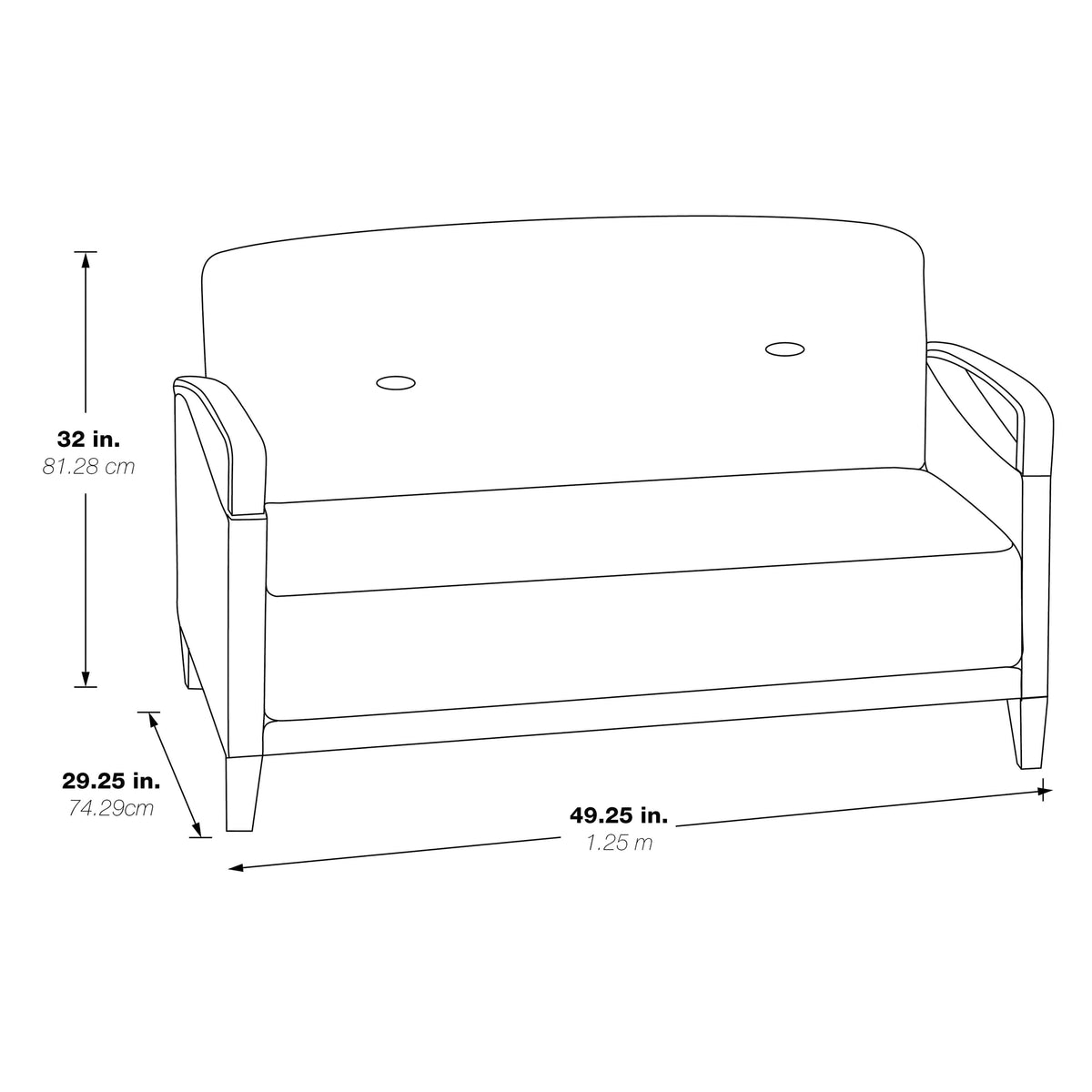 Broadway Office Loveseat
