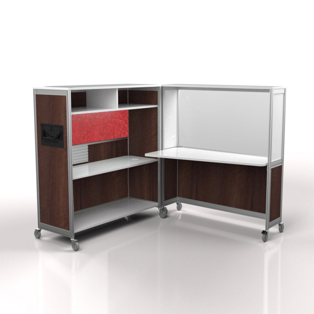 Mobile Folding Cubicle Desk