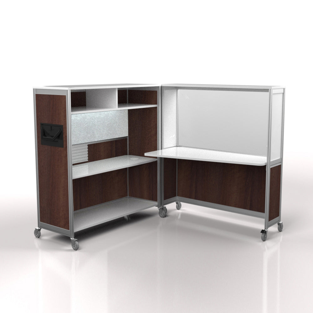 Mobile Folding Cubicle Desk