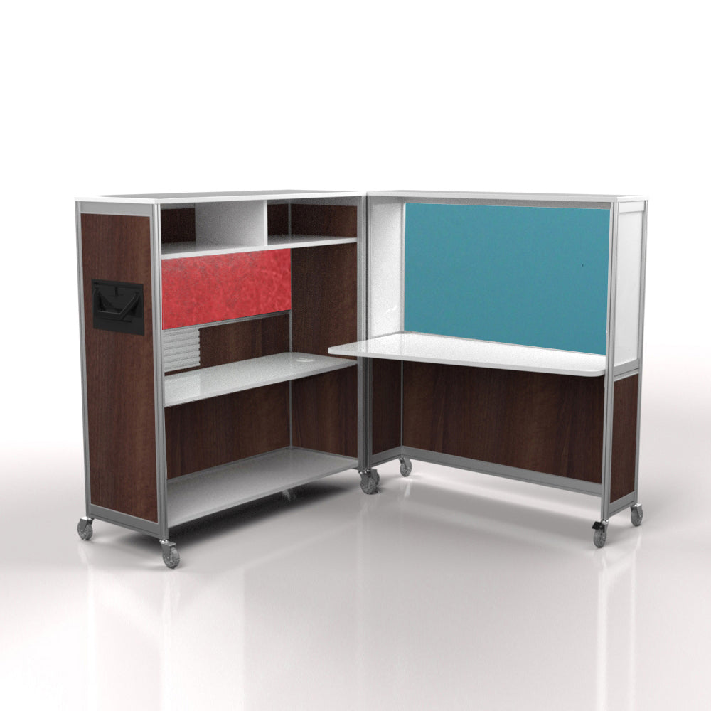 Mobile Folding Cubicle Desk