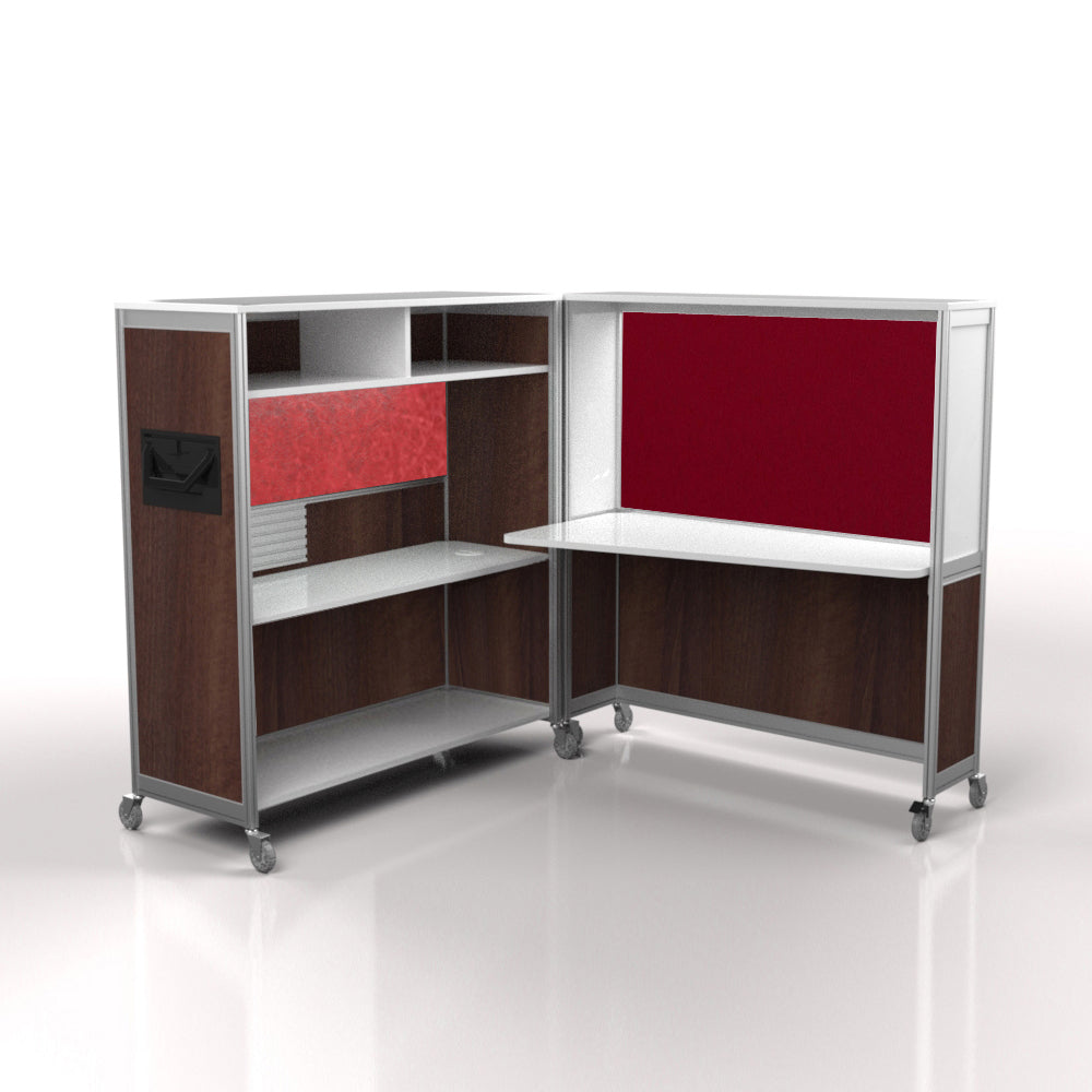 Mobile Folding Cubicle Desk