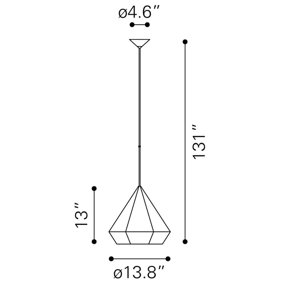 Blitz Black Ceiling Lights