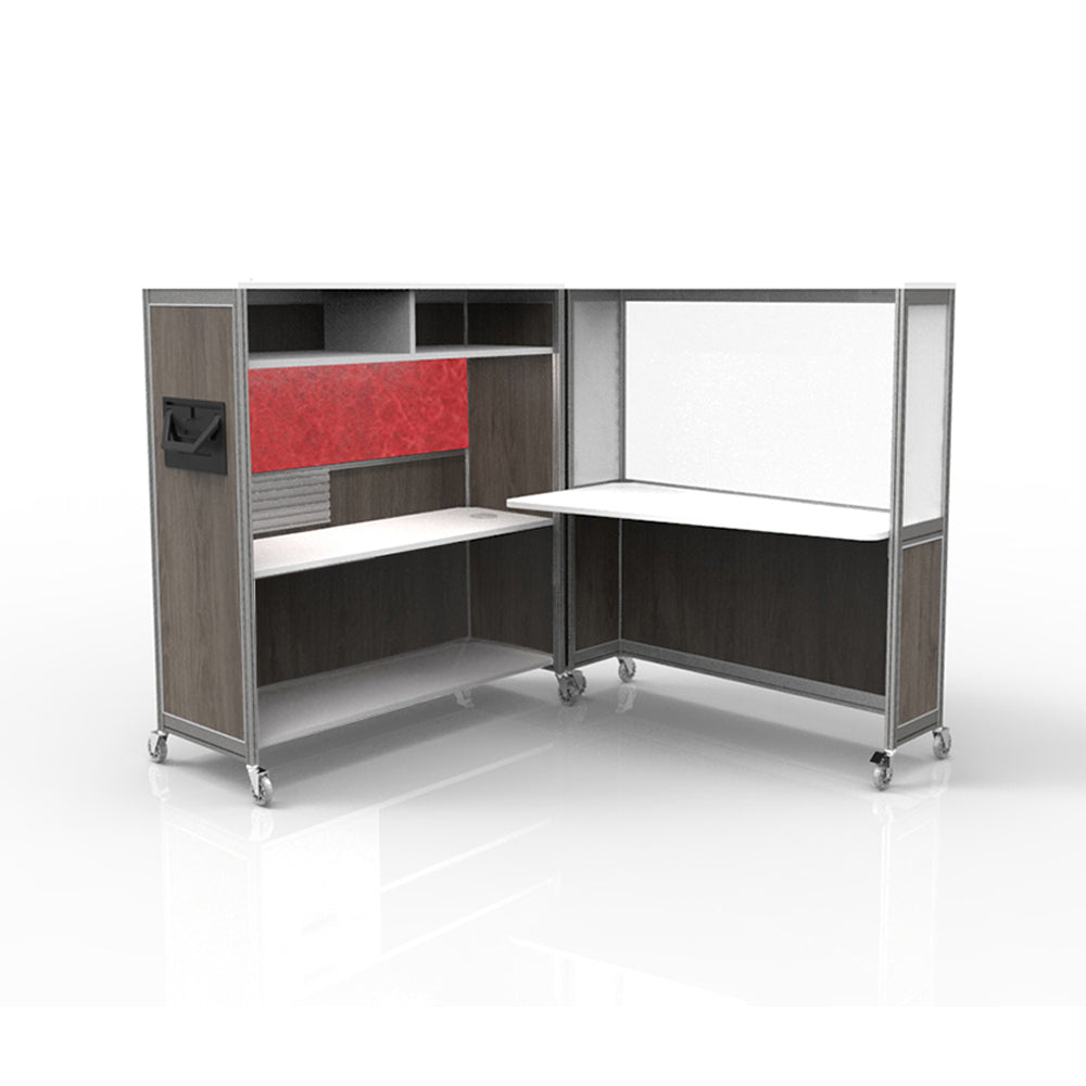 Mobile Folding Cubicle Desk