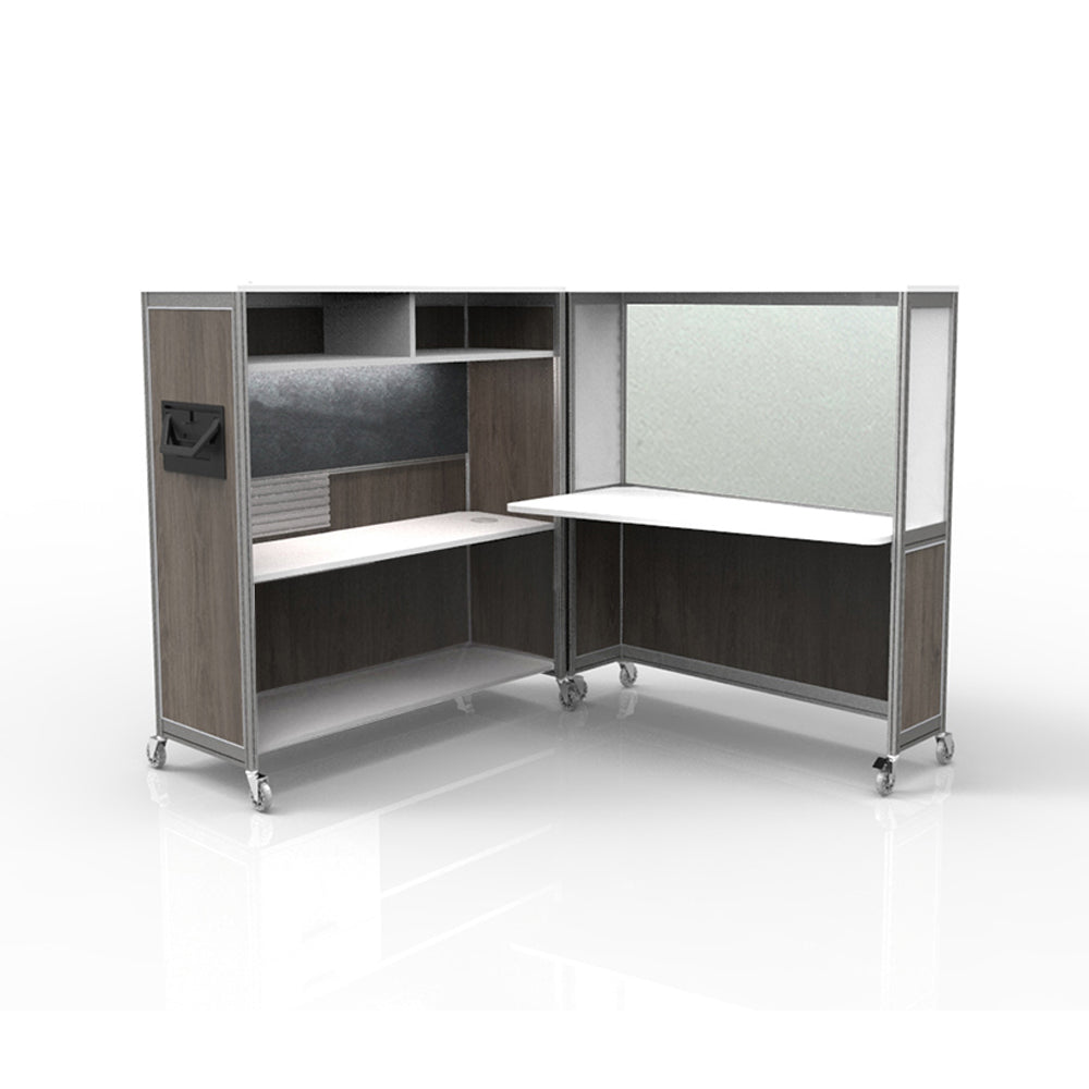 Mobile Folding Cubicle Desk