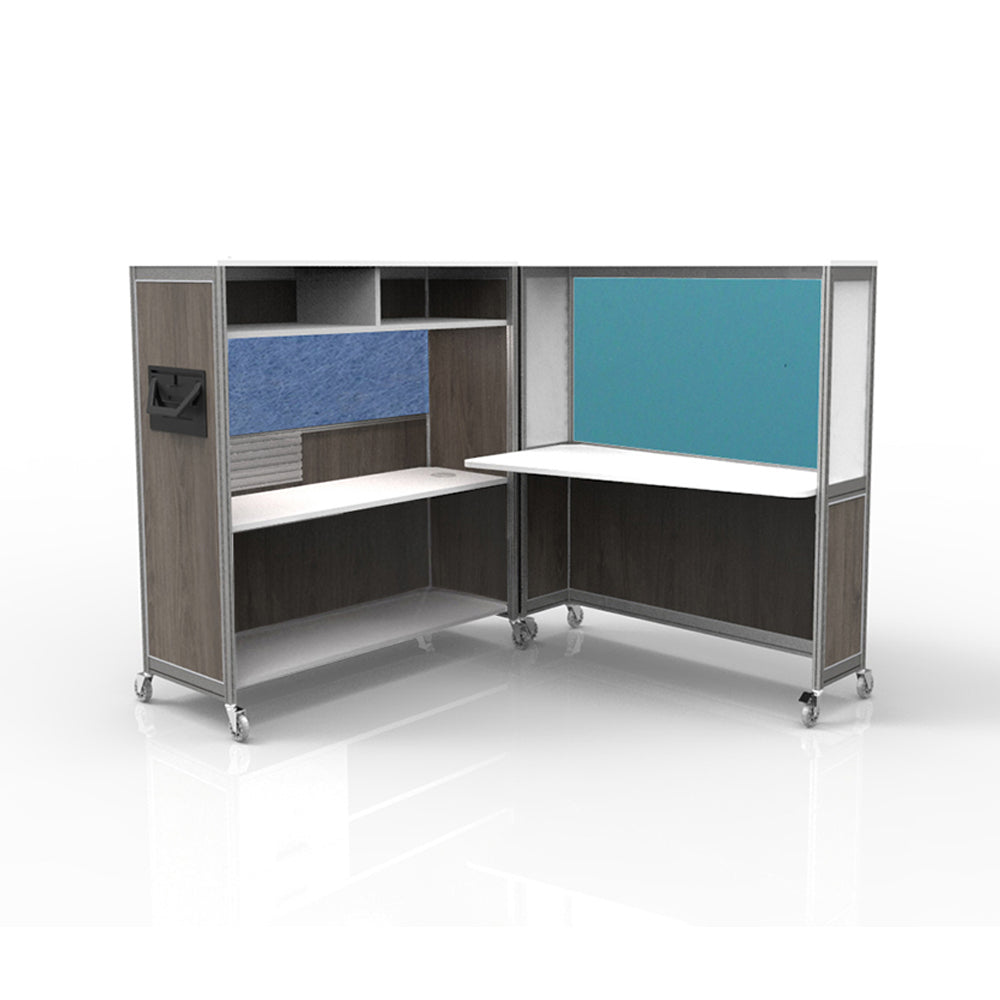 Mobile Folding Cubicle Desk