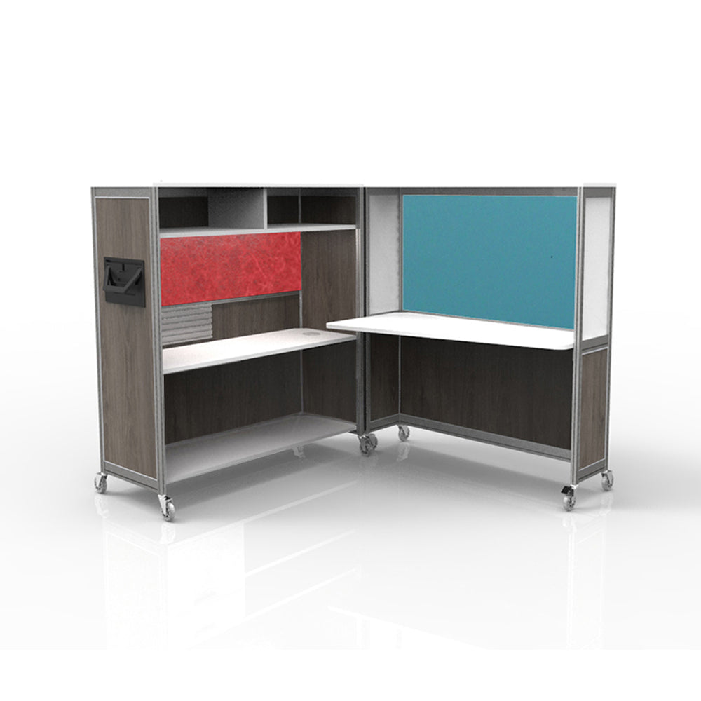 Mobile Folding Cubicle Desk