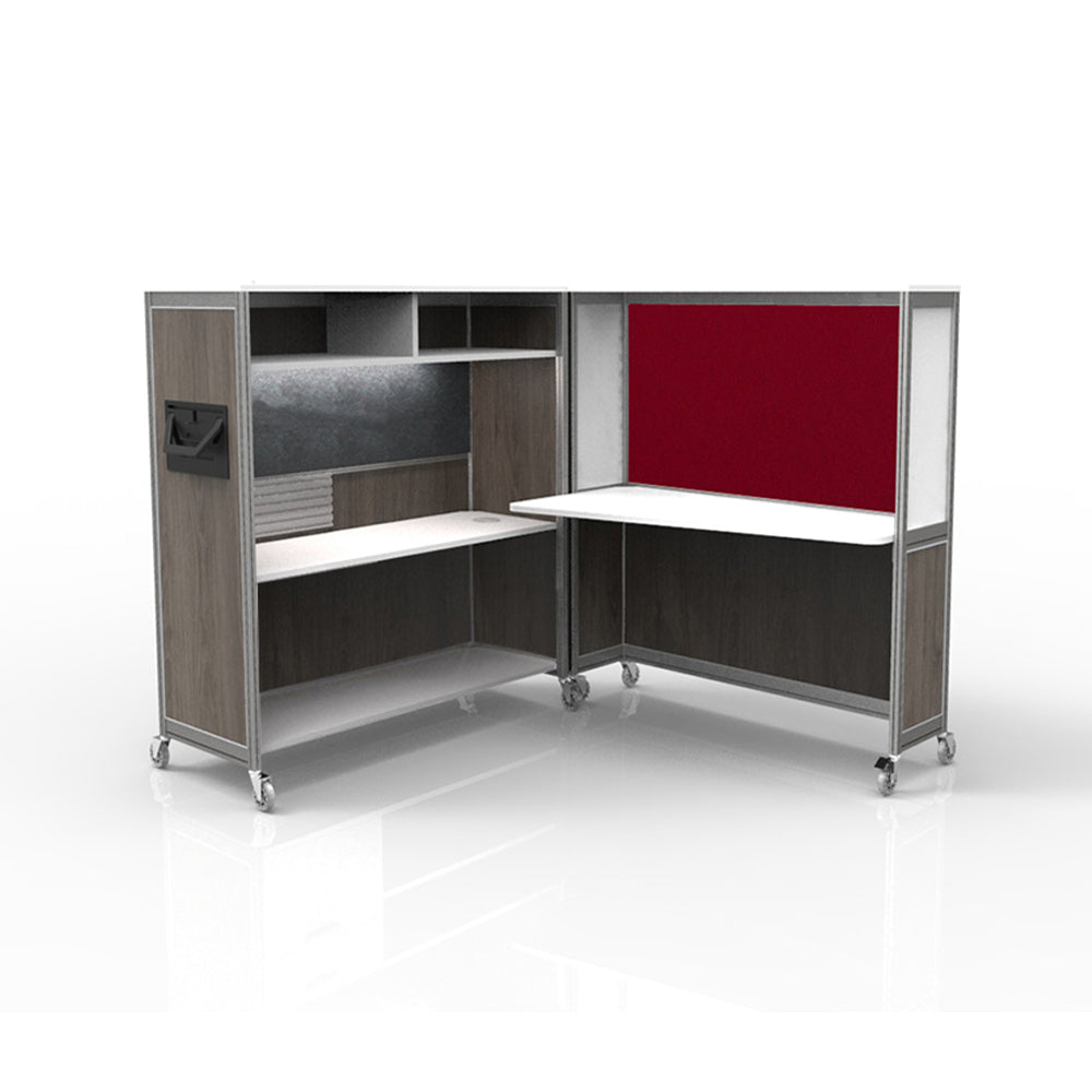 Mobile Folding Cubicle Desk
