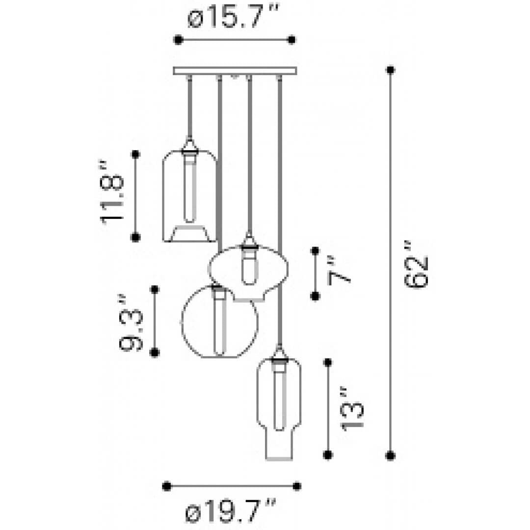 Scintilla Clear Glass Lamps