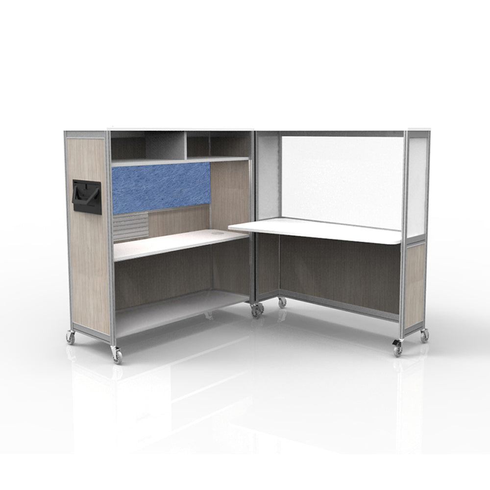 Mobile Folding Cubicle Desk