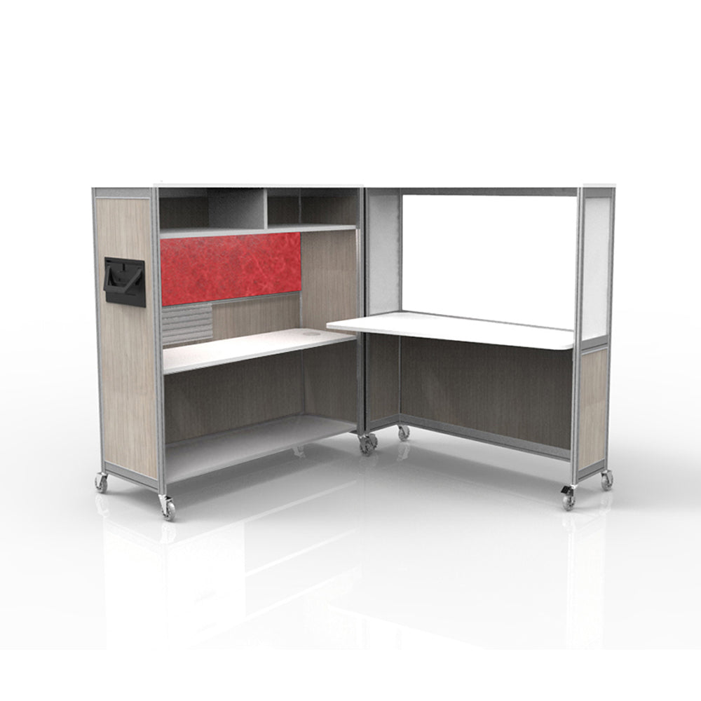 Mobile Folding Cubicle Desk