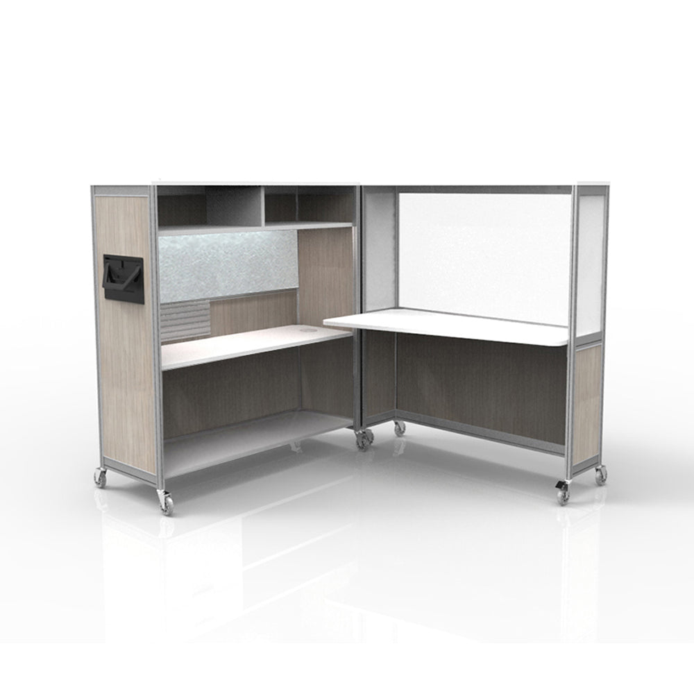 Mobile Folding Cubicle Desk
