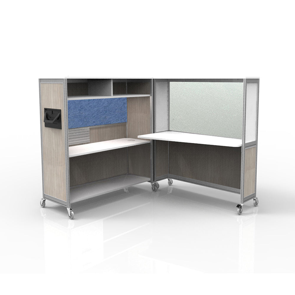 Mobile Folding Cubicle Desk