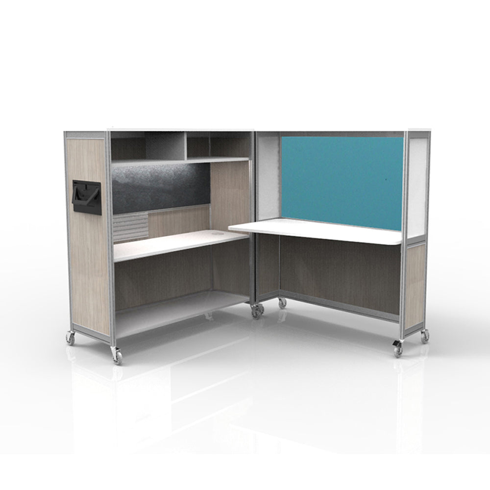 Mobile Folding Cubicle Desk
