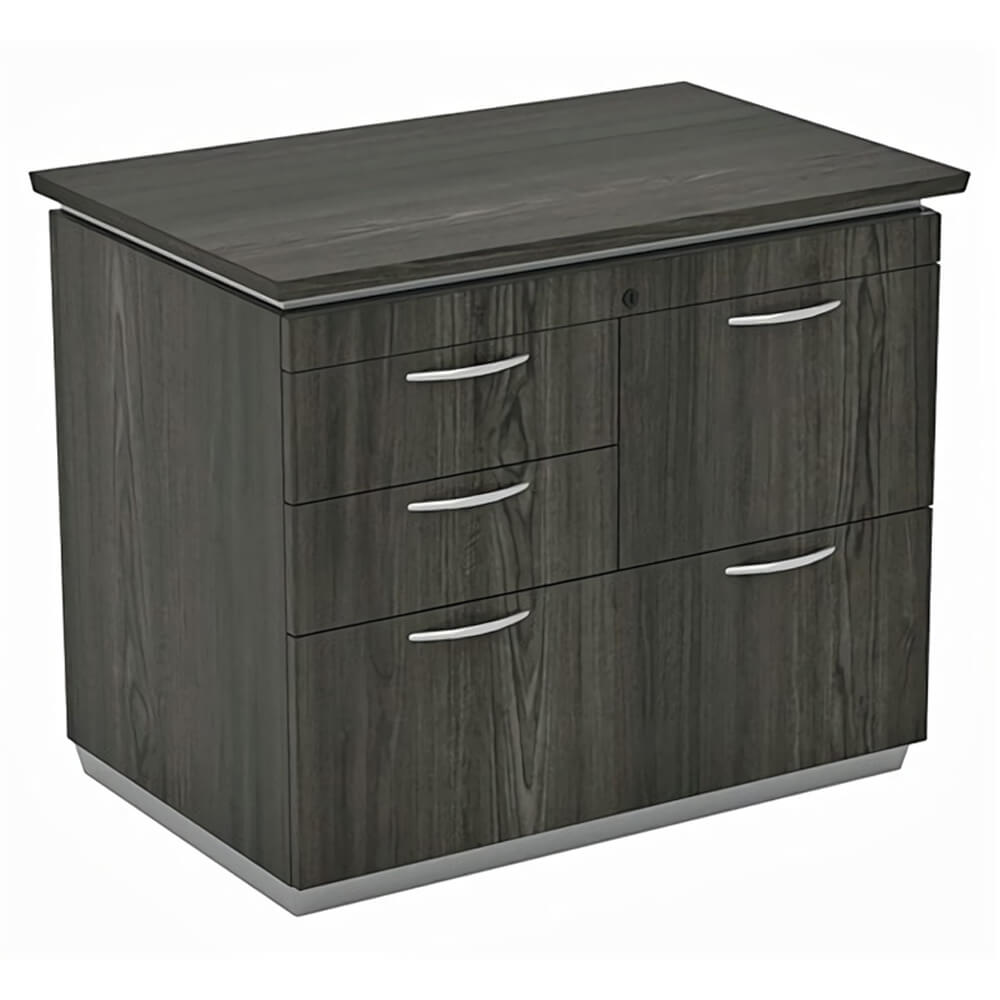 Black Tie Mixed Storage Cabinet 36 Inch