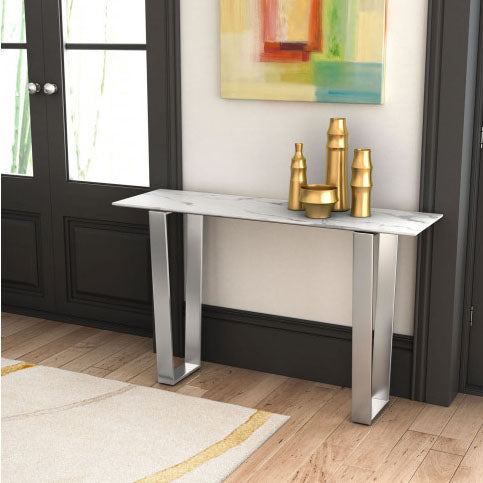 Winters Console Table Marble Top