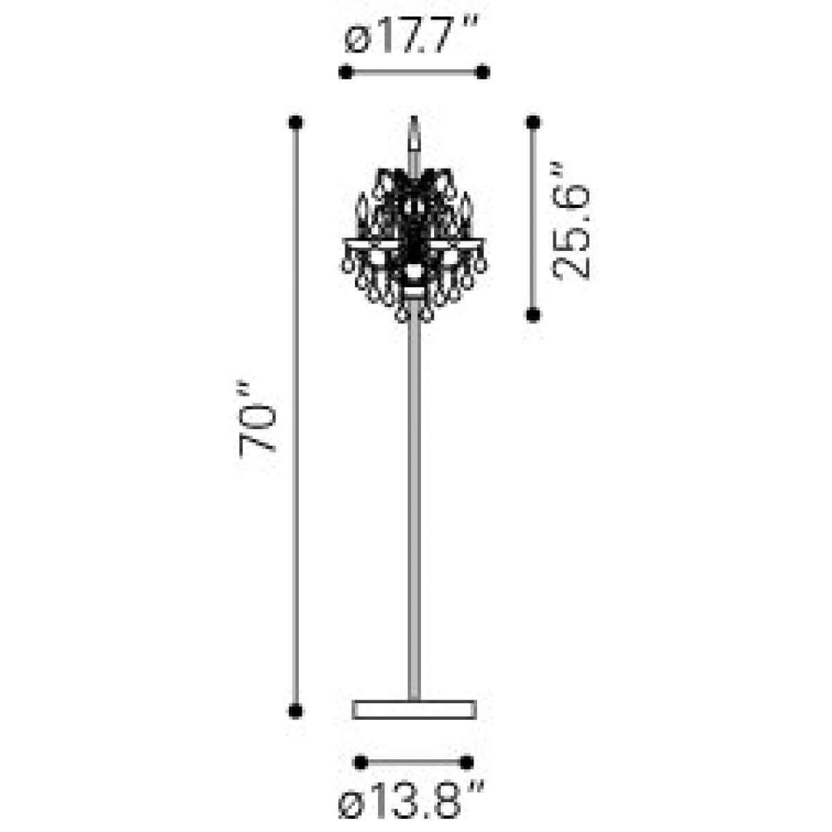 Waterloo Crystal Floor Lamp