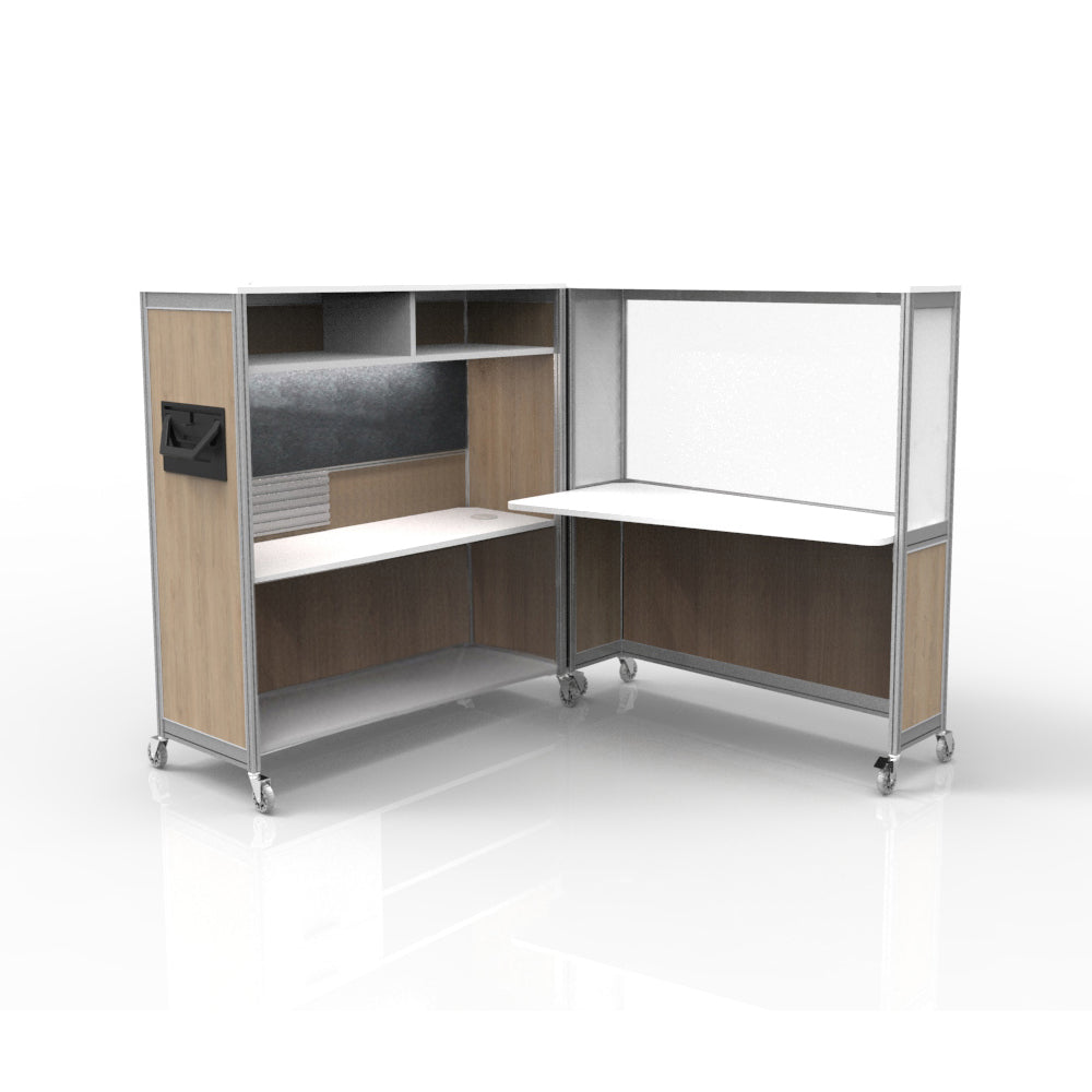 Mobile Folding Cubicle Desk