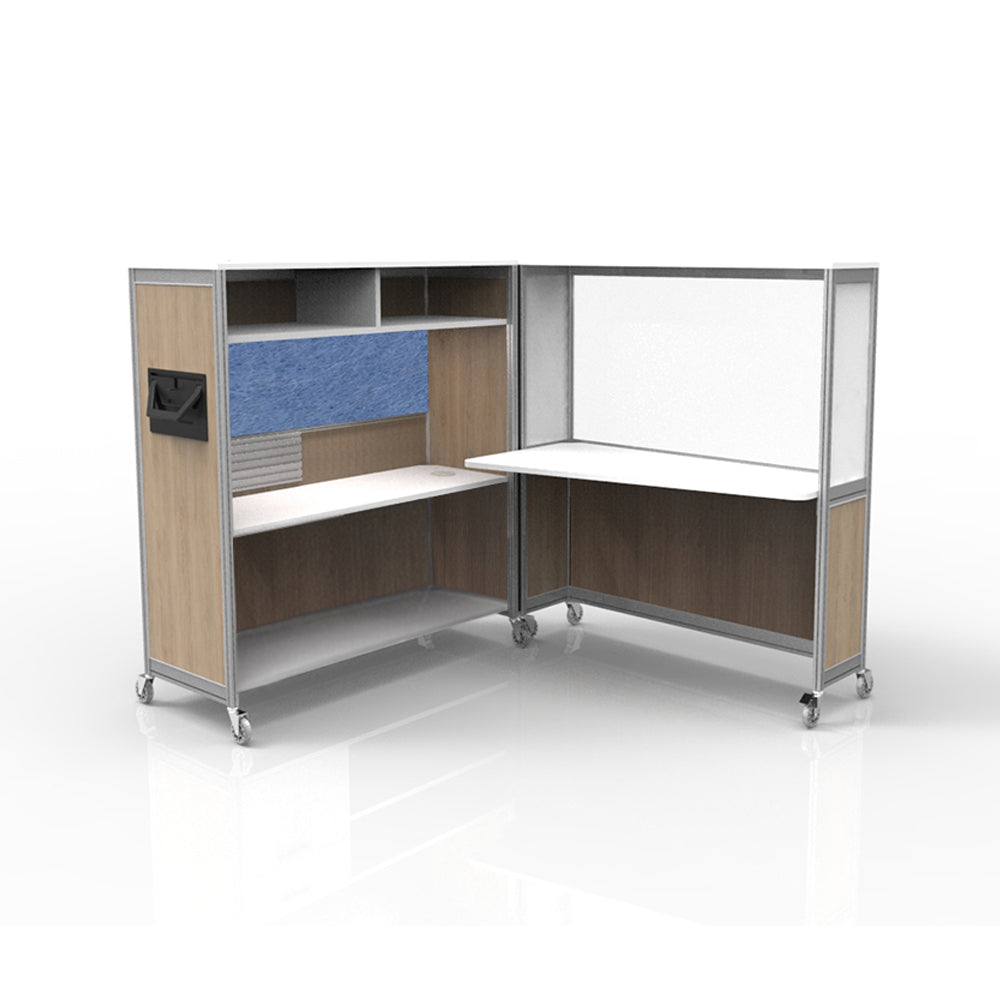 Mobile Folding Cubicle Desk