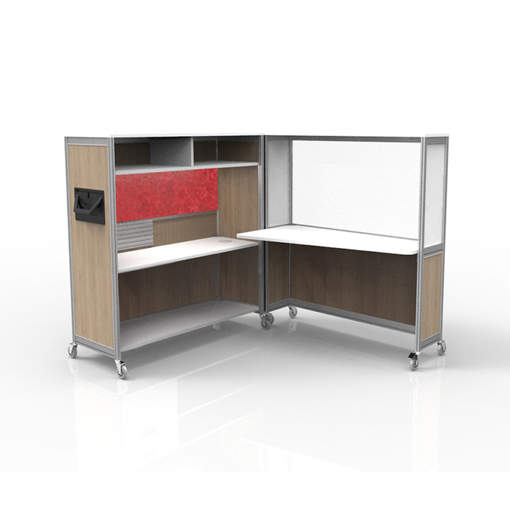 Mobile Folding Cubicle Desk