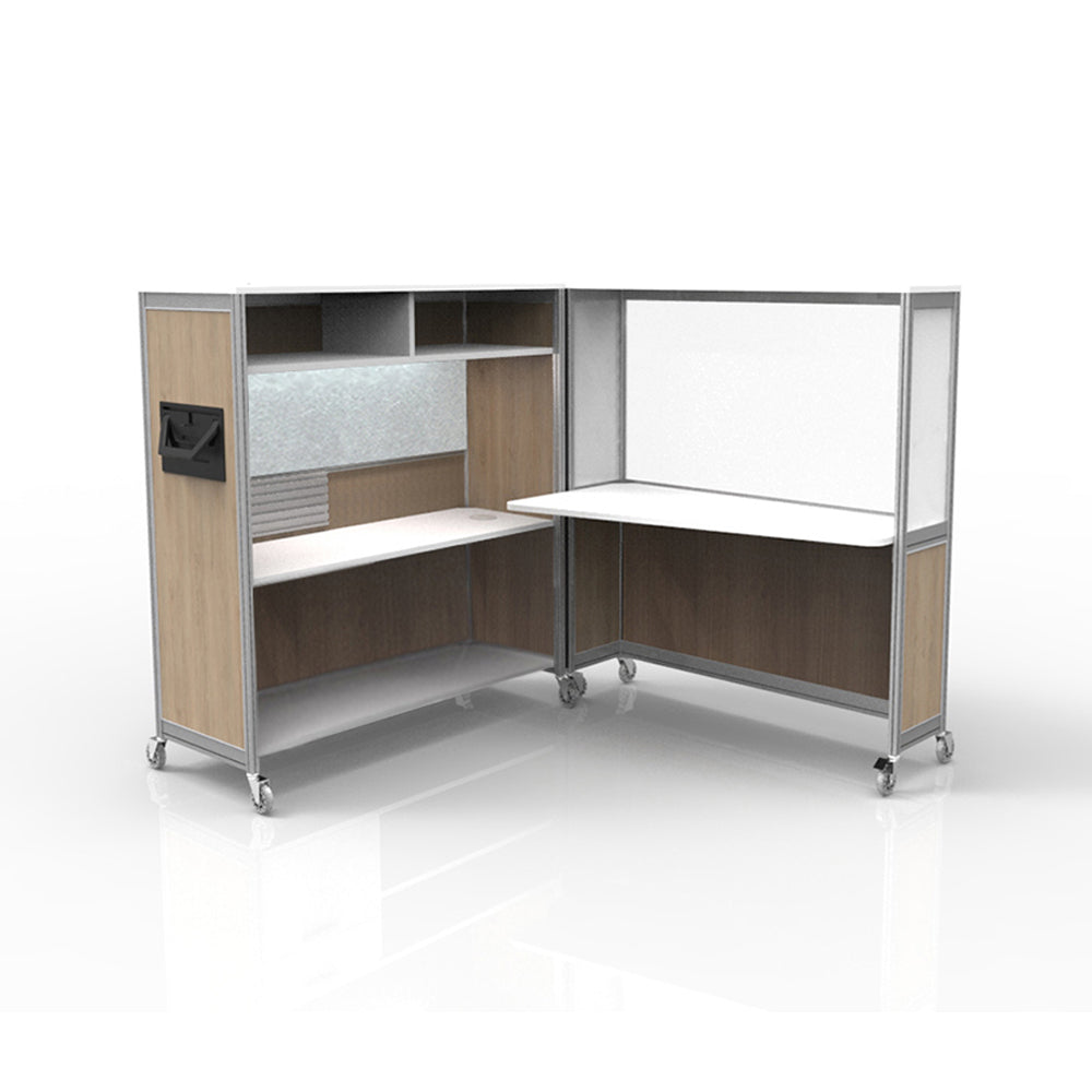 Mobile Folding Cubicle Desk