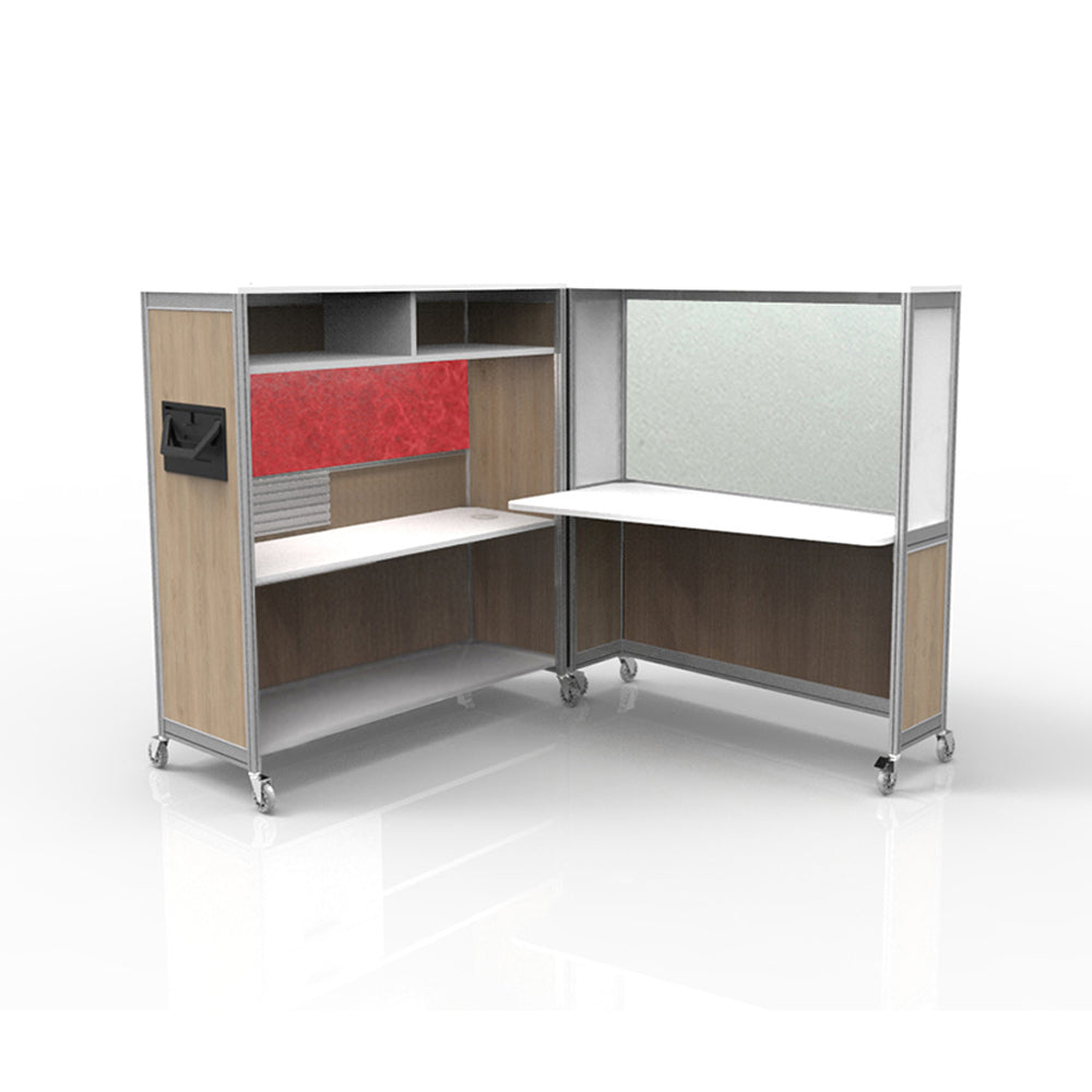 Mobile Folding Cubicle Desk