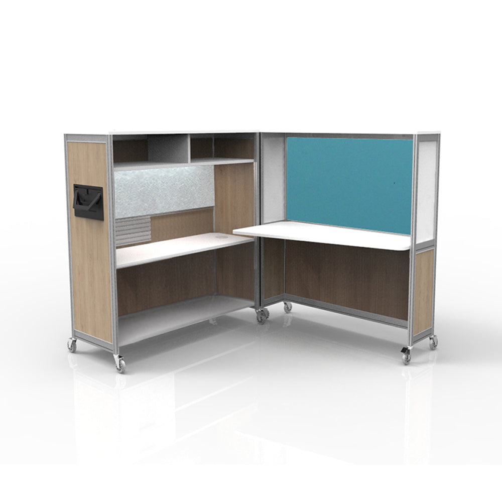 Mobile Folding Cubicle Desk