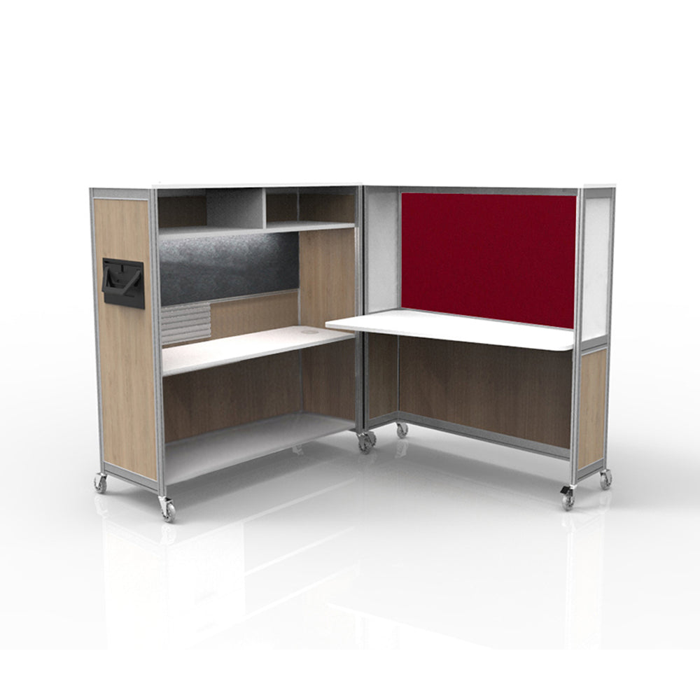 Mobile Folding Cubicle Desk