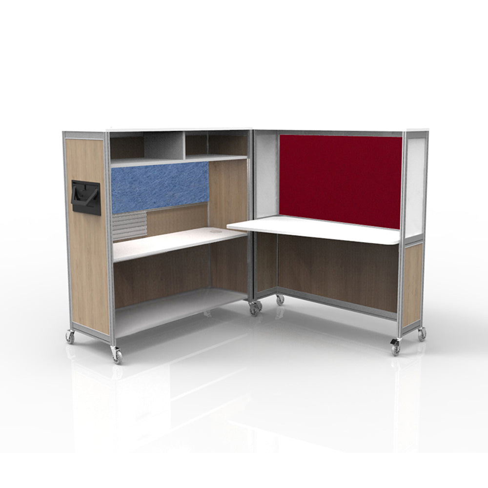Mobile Folding Cubicle Desk