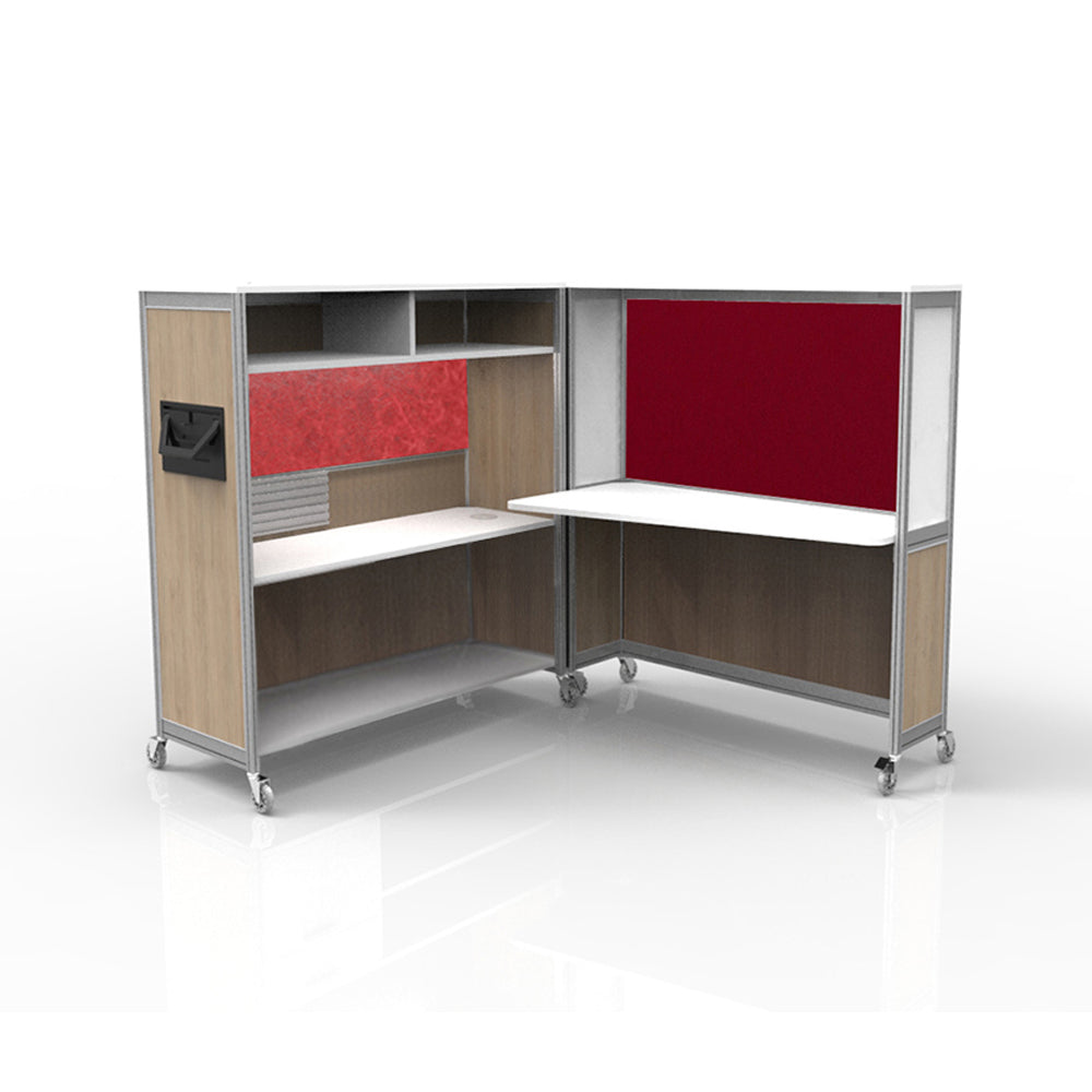 Mobile Folding Cubicle Desk