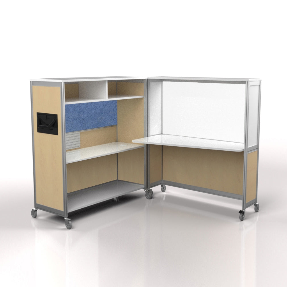 Mobile Folding Cubicle Desk