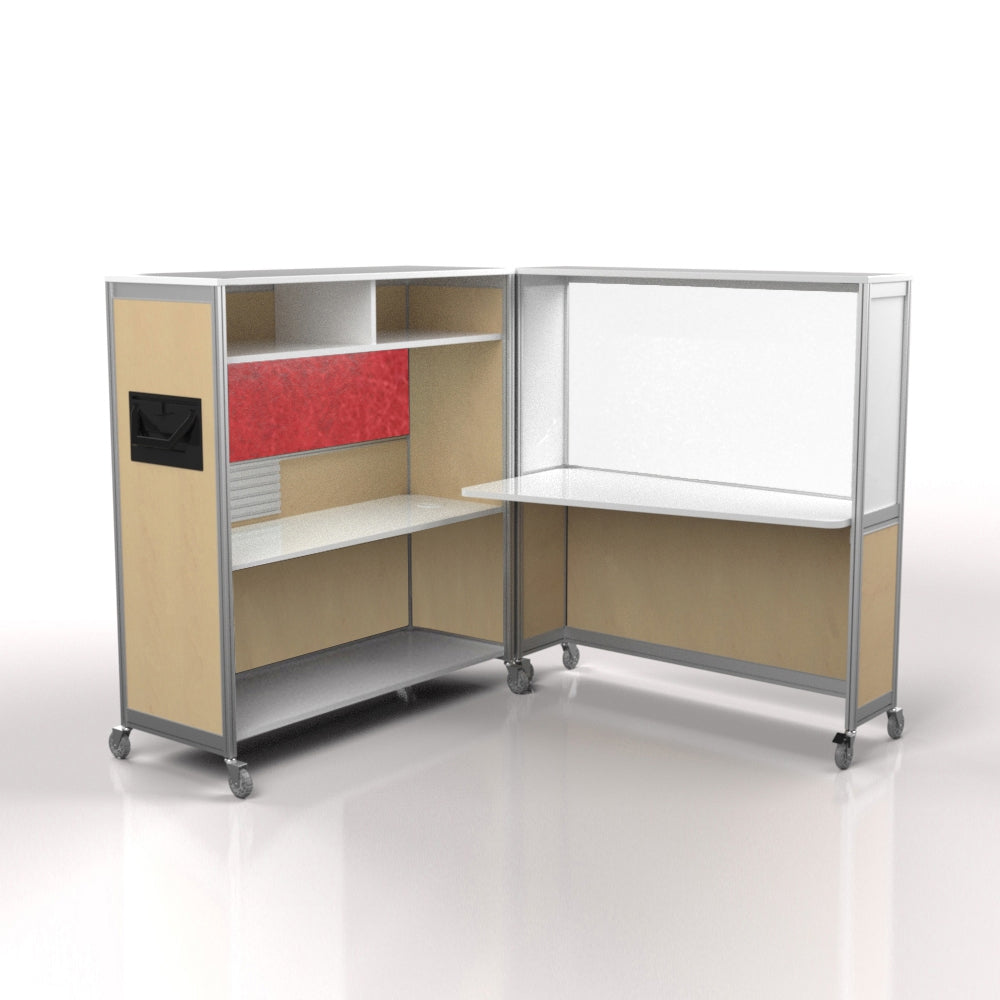 Mobile Folding Cubicle Desk