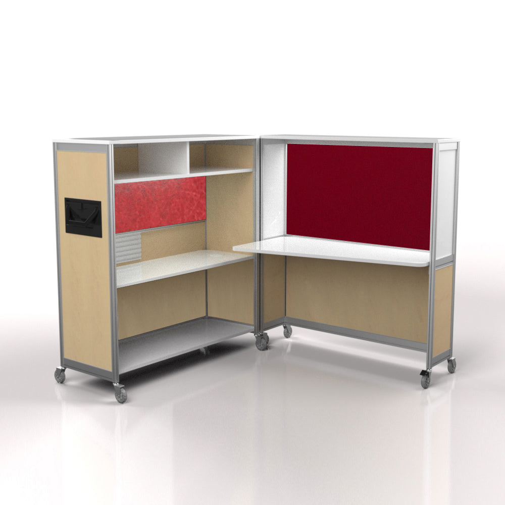 Mobile Folding Cubicle Desk