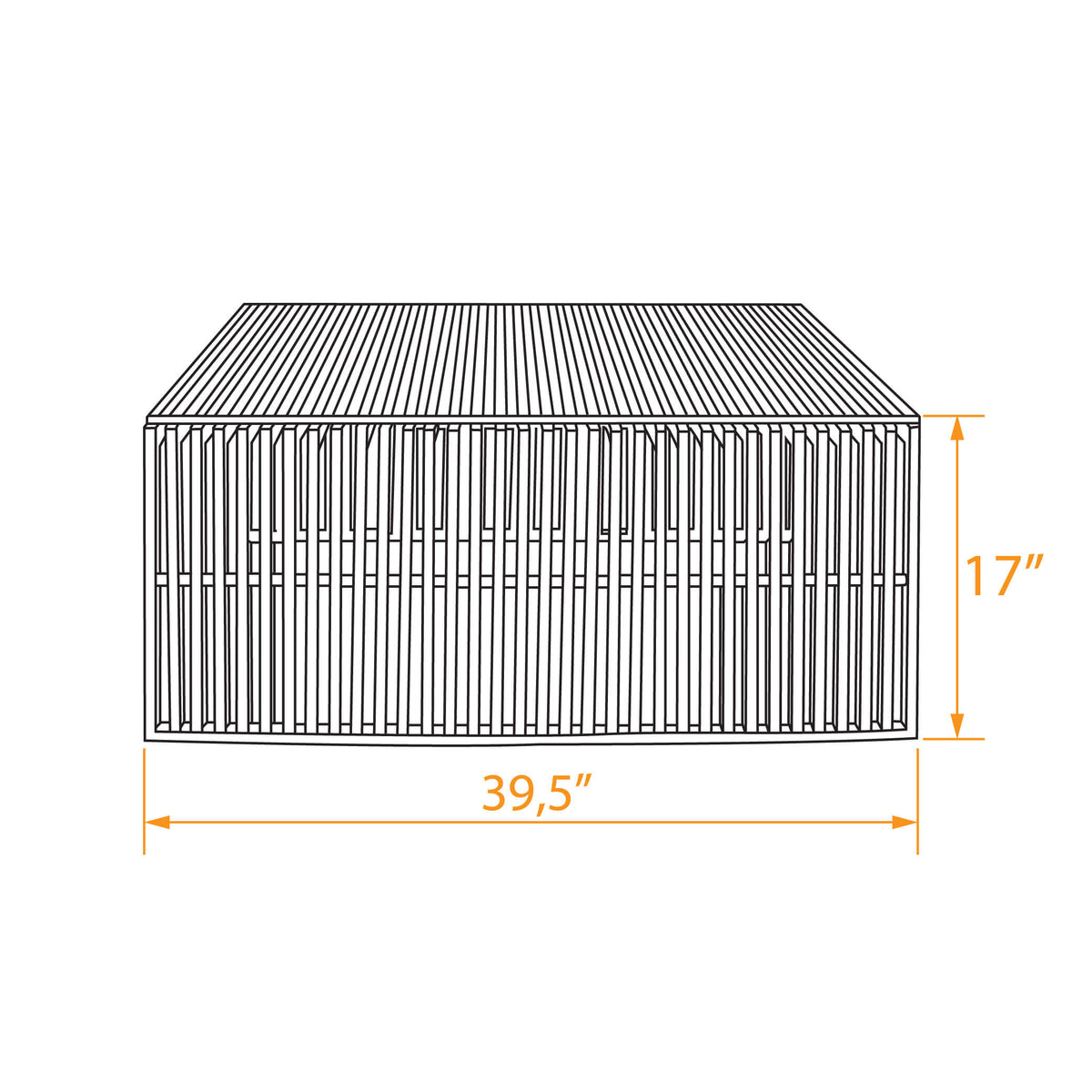 Grid Stainless Steel Coffee Table 39 inch