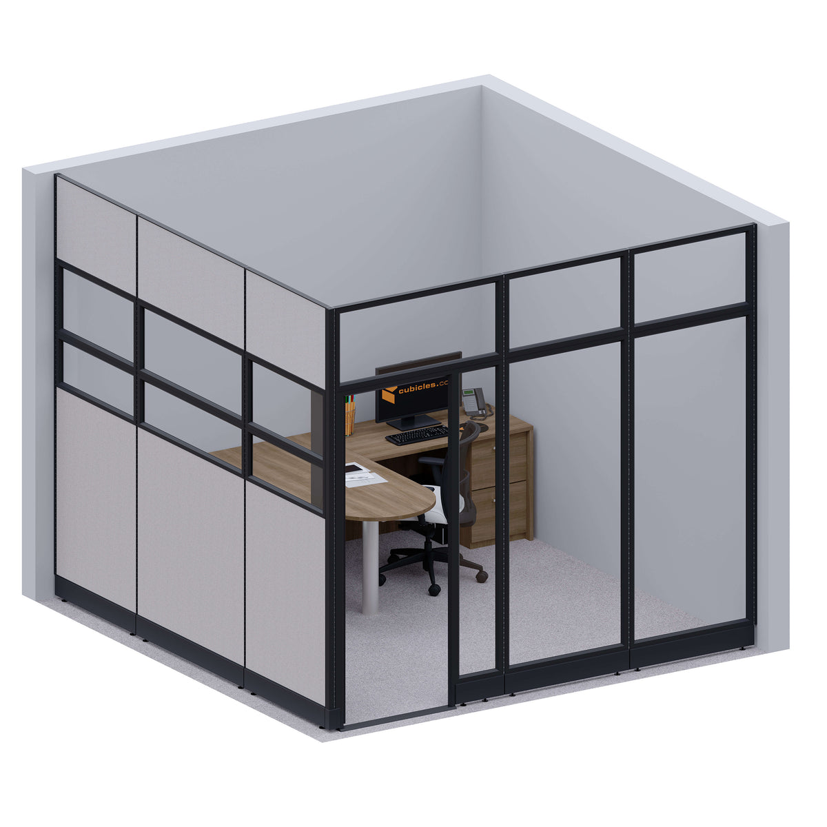 Modular Office Partitions L-Shape 107H