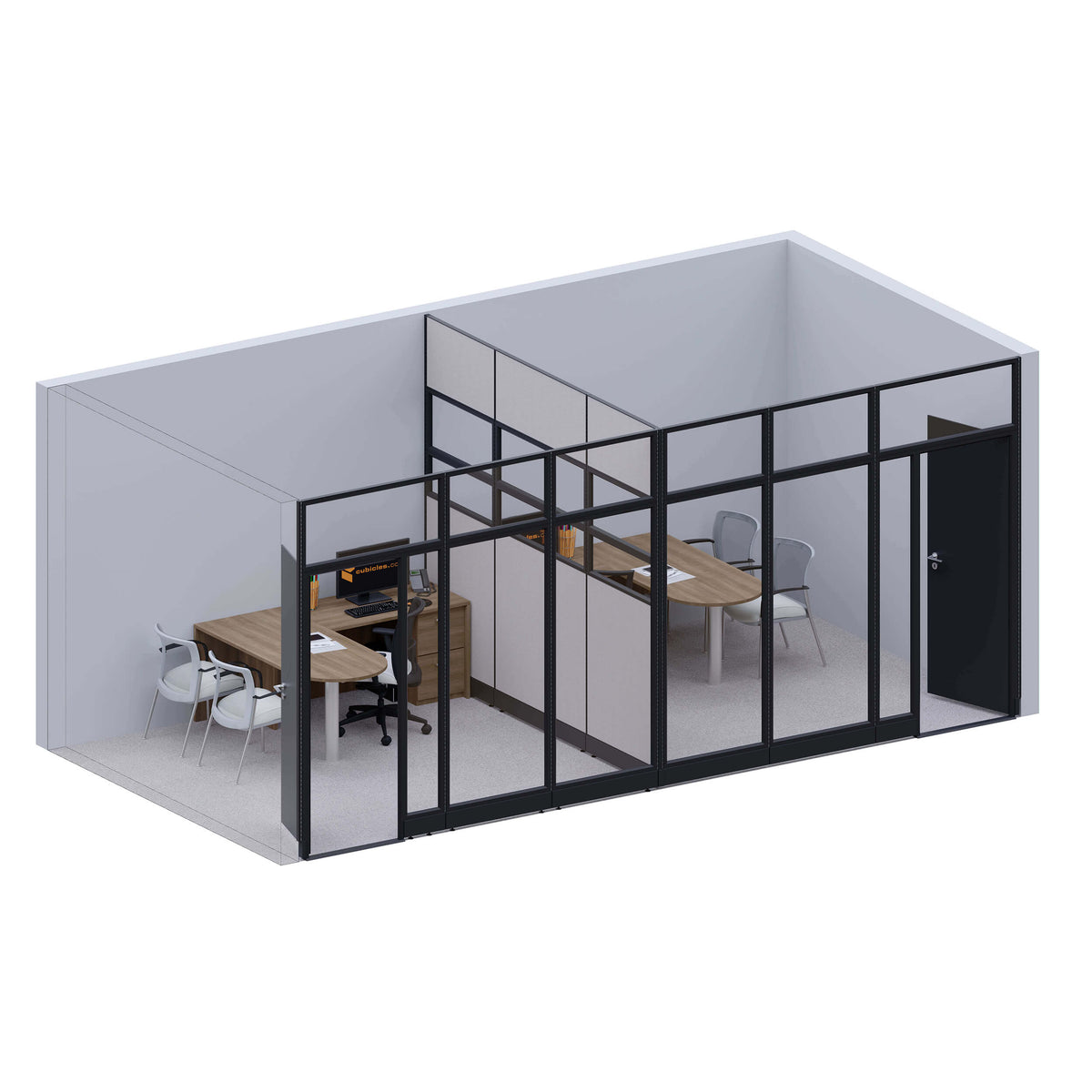 Modular Office Partitions T-Shape 107H