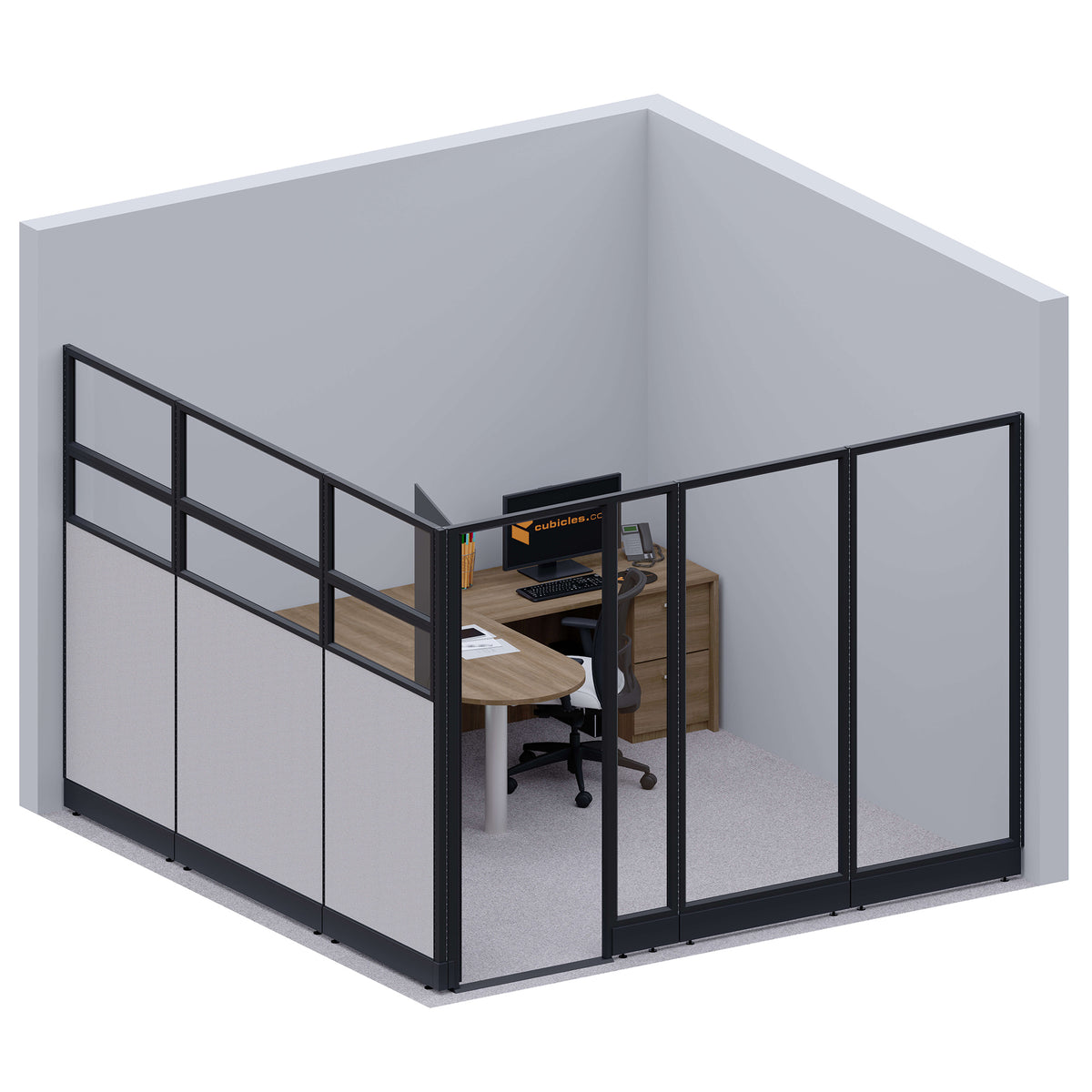 Modular Office Partitions L-Shape 85H