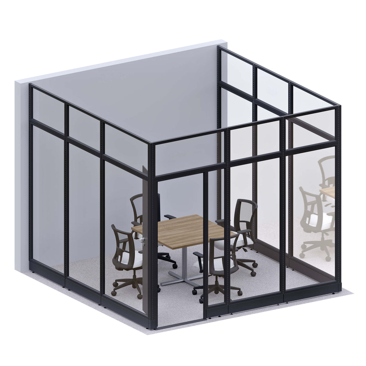 Modular Conference Room Partitions U-Shape 107H
