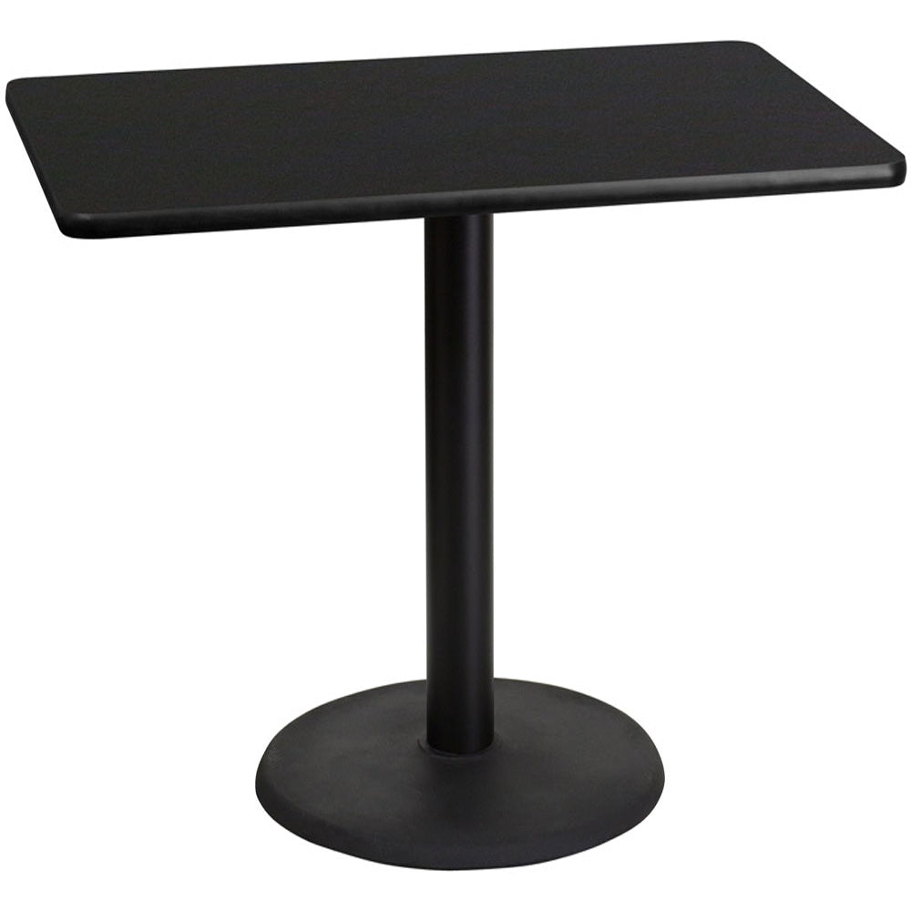 Caravan 30 x 48 Rectangular Pedestal Table