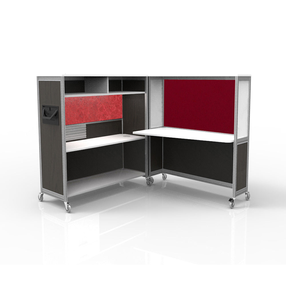 Mobile Folding Cubicle Desk