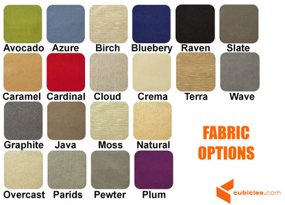 Cubicle Wall Extender 12H Acoustical Fabric