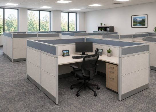 Cubicle Wall Extender 12H Acoustical Fabric