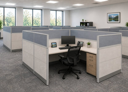 Cubicle Wall Extender 18H Acoustical Fabric