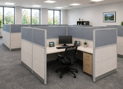 Cubicle Wall Extender 24H Acoustical Fabric