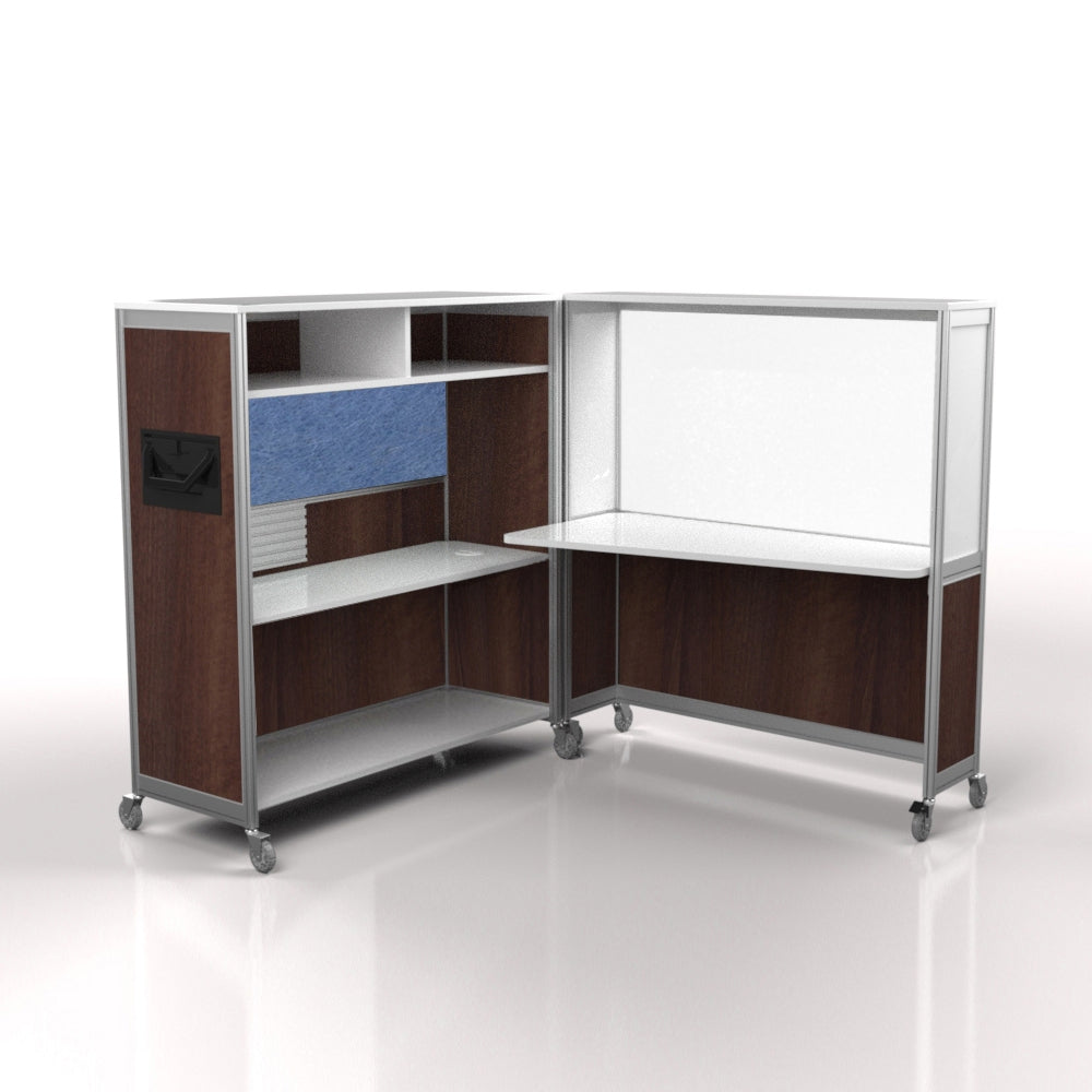 Mobile Folding Cubicle Desk