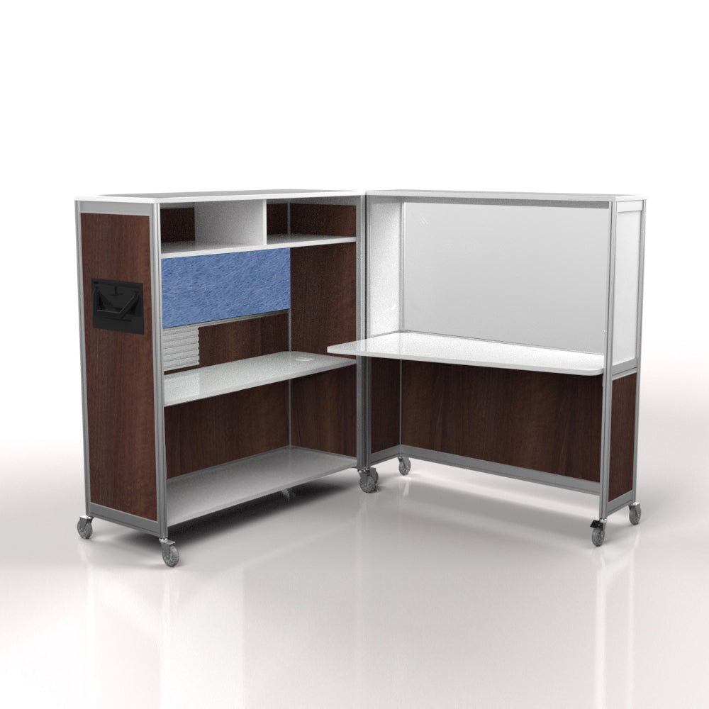 Mobile Folding Cubicle Desk