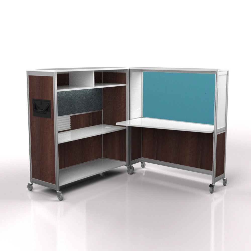 Mobile Folding Cubicle Desk