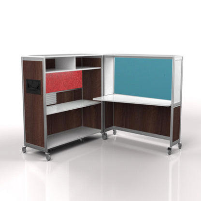 Mobile Folding Cubicle Desk