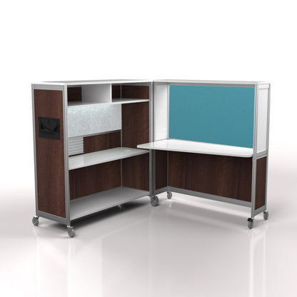 Mobile Folding Cubicle Desk