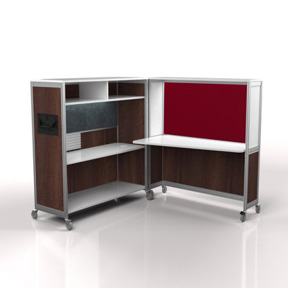 Mobile Folding Cubicle Desk