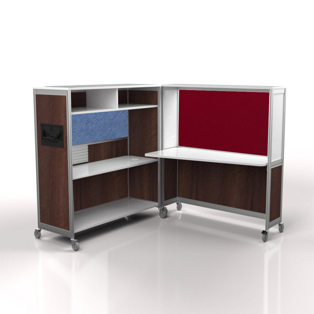 Mobile Folding Cubicle Desk
